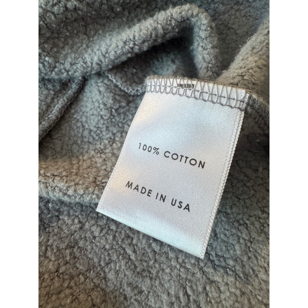 Lovers and Friends Grey Cotton Fleece Sleeveless Drawstring Waist Mini Dress M - Picture 8 of 8